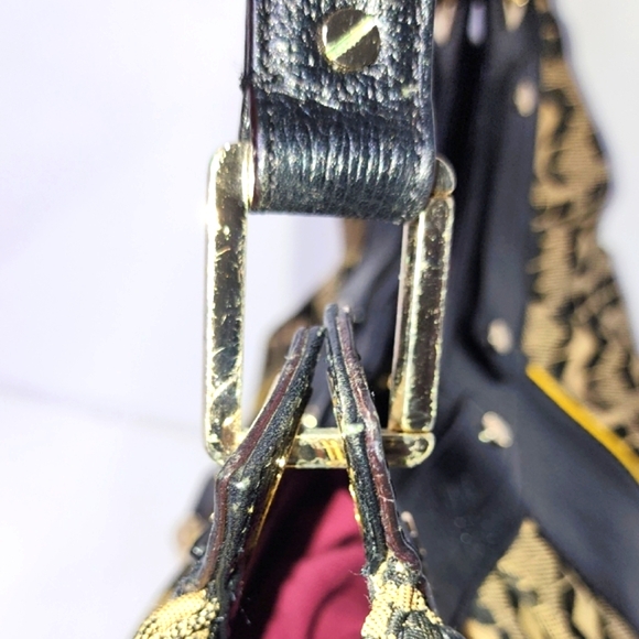 L.A.M.B. Black and Brown Shoulder Bag with Elegant Design - Picture 6 of 15